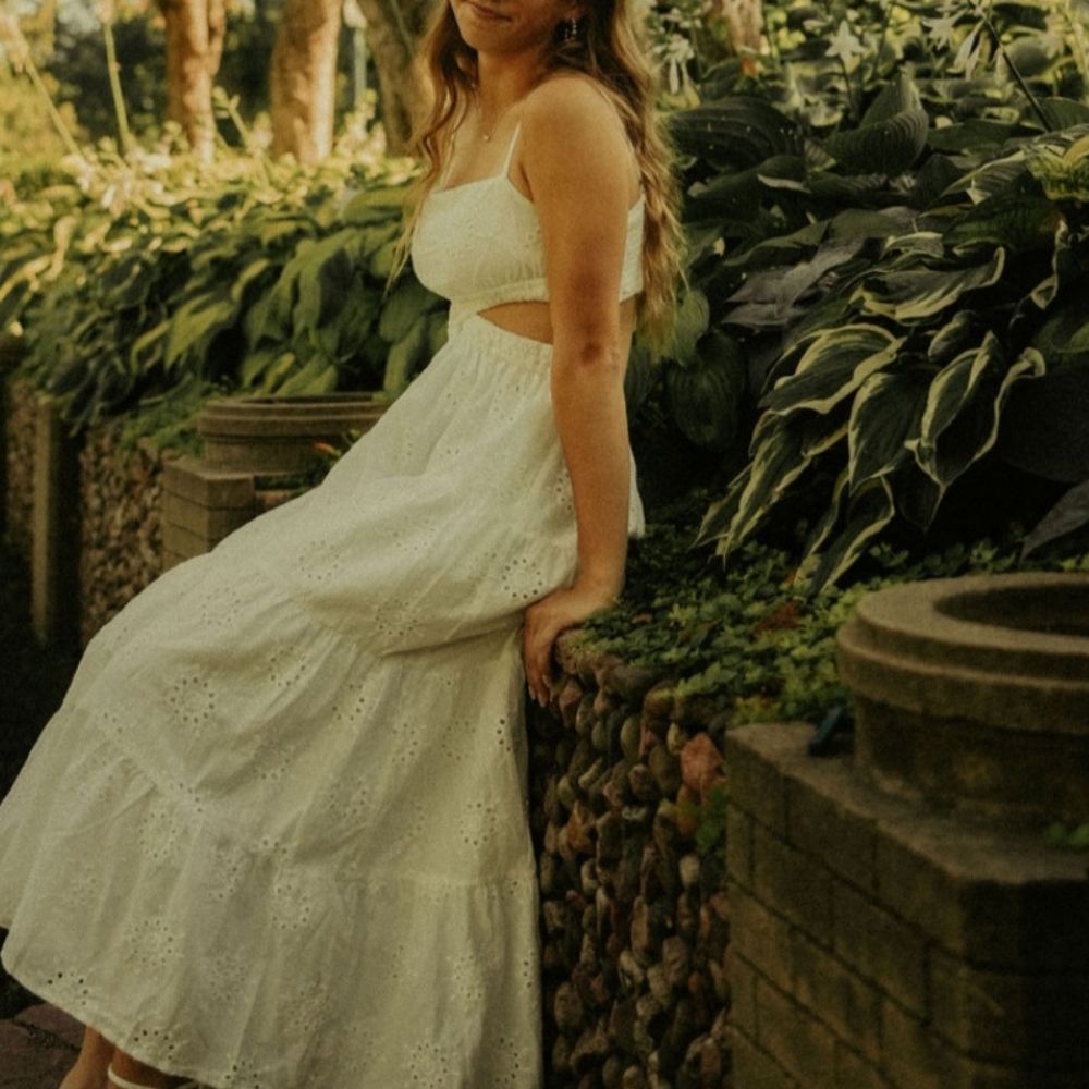 Altar'd State White Cline Dress